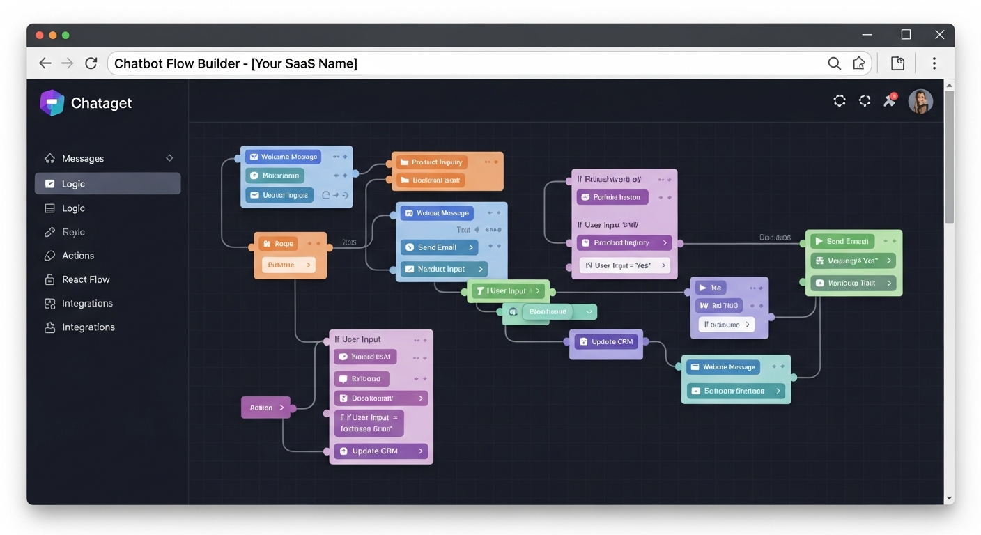 WhatsApp Chatbot Builder Interface - Mappstore