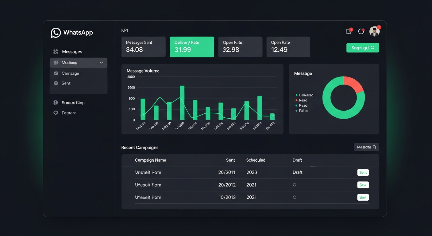 WhatsApp Marketing Software Dashboard