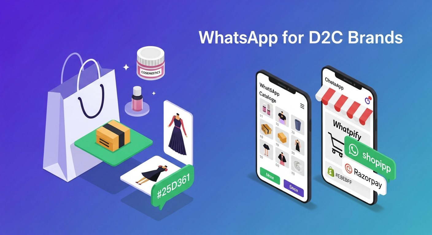 WhatsApp Business API for D2C Brands in India — Catalog, Checkout & Recovery