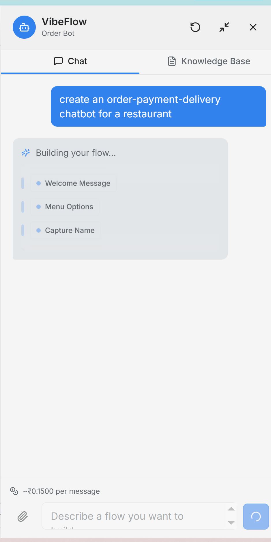 Step 1: Describe your chatbot