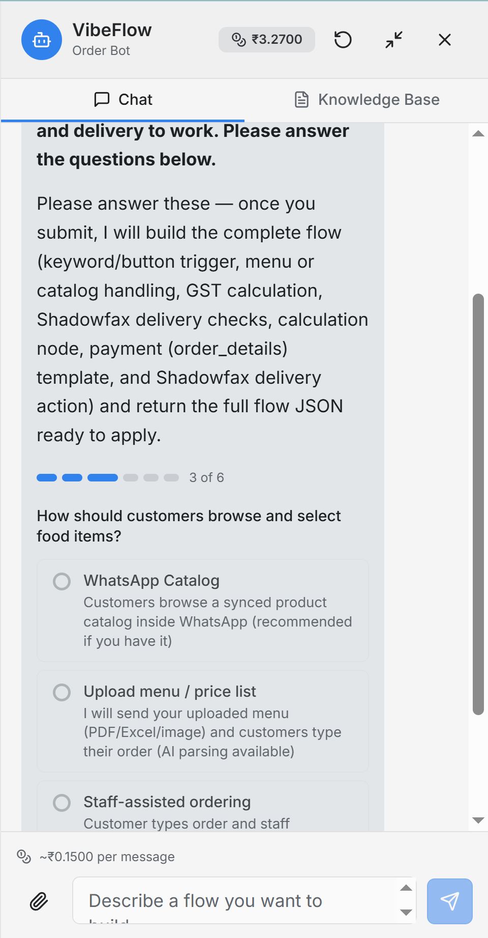 Step 3: Choose options